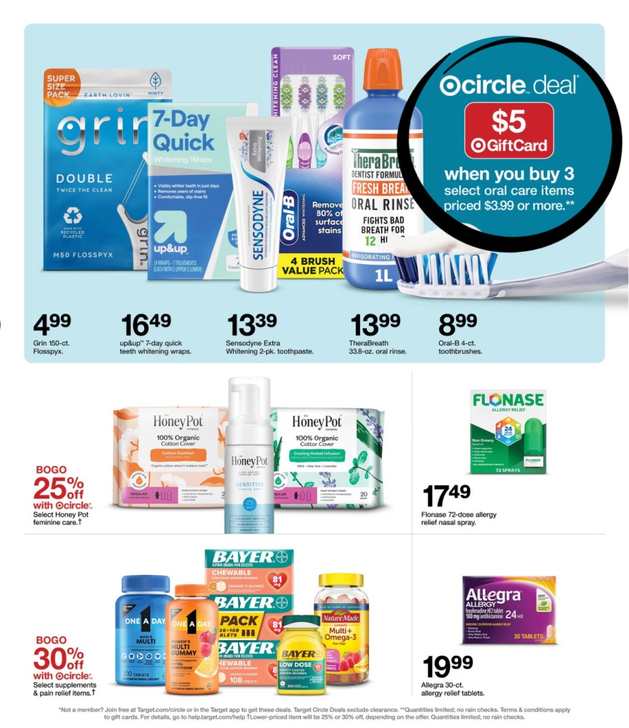 page from Target ad