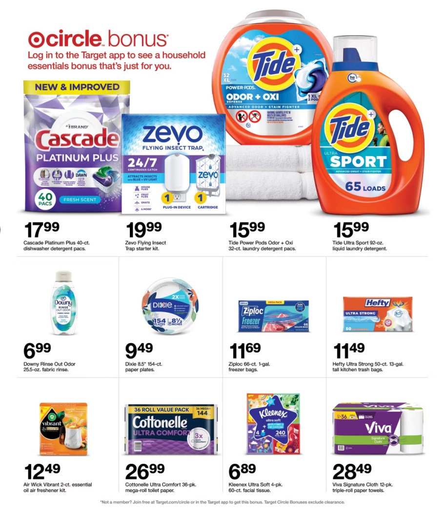 page from Target ad