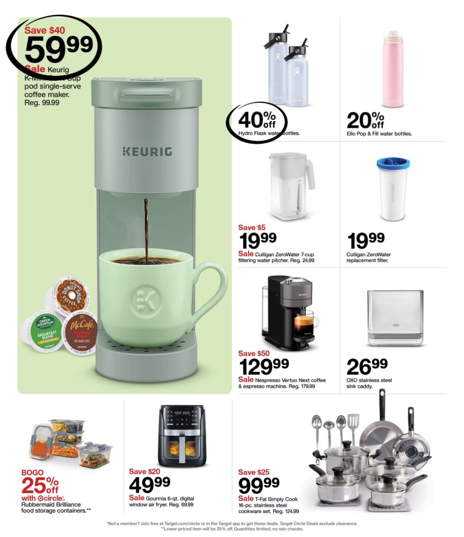 page from Target ad