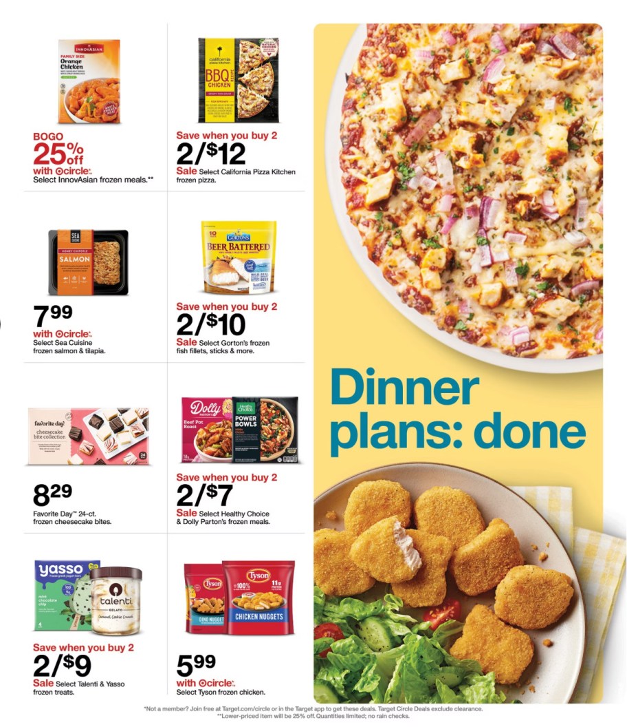 page from Target ad