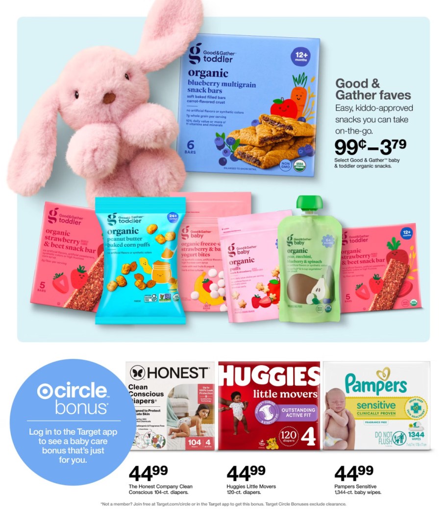 page from Target ad