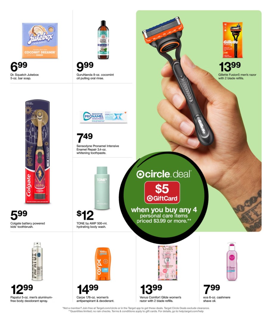 page from Target ad
