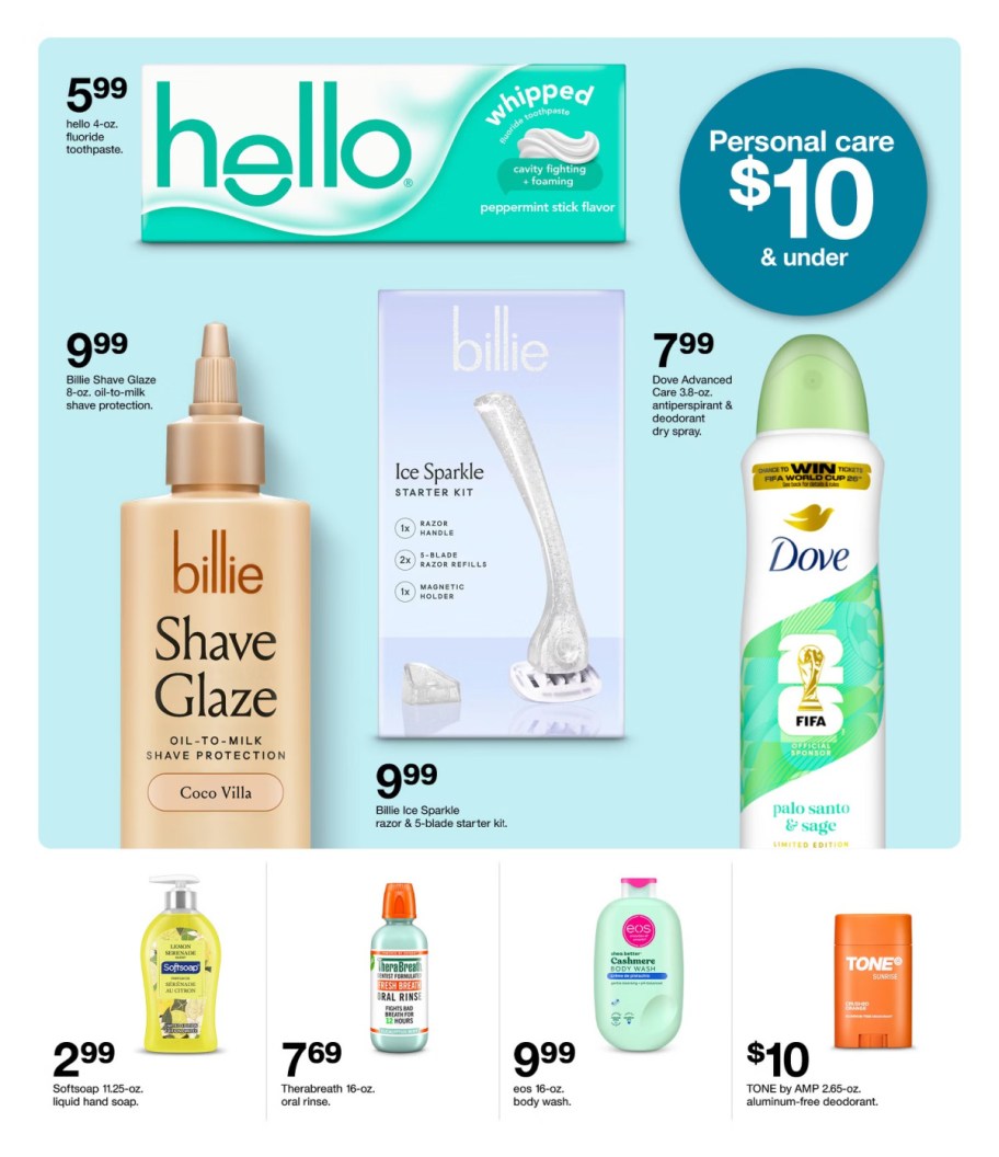 page from Target ad
