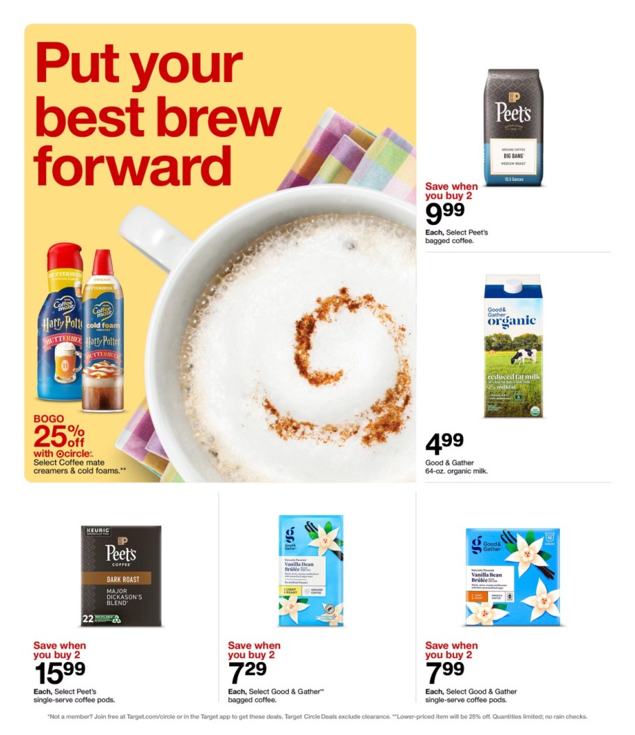 page from Target ad