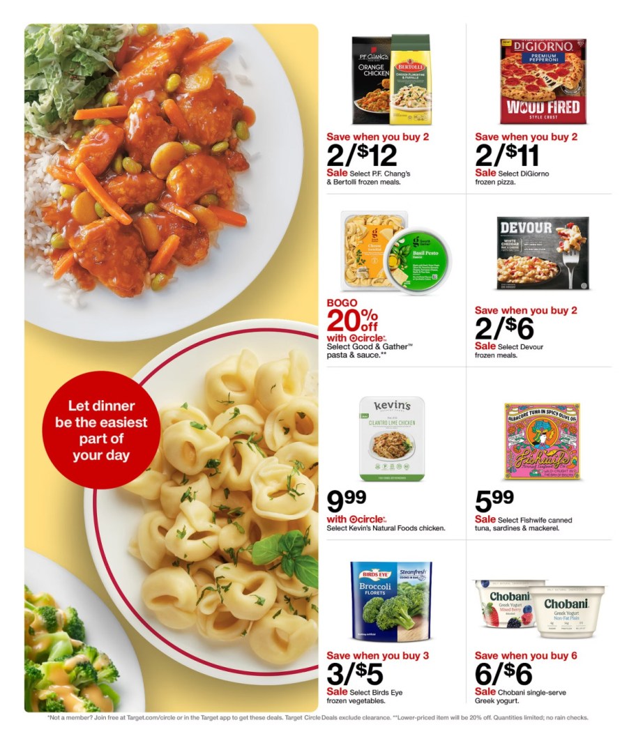 page from Target ad