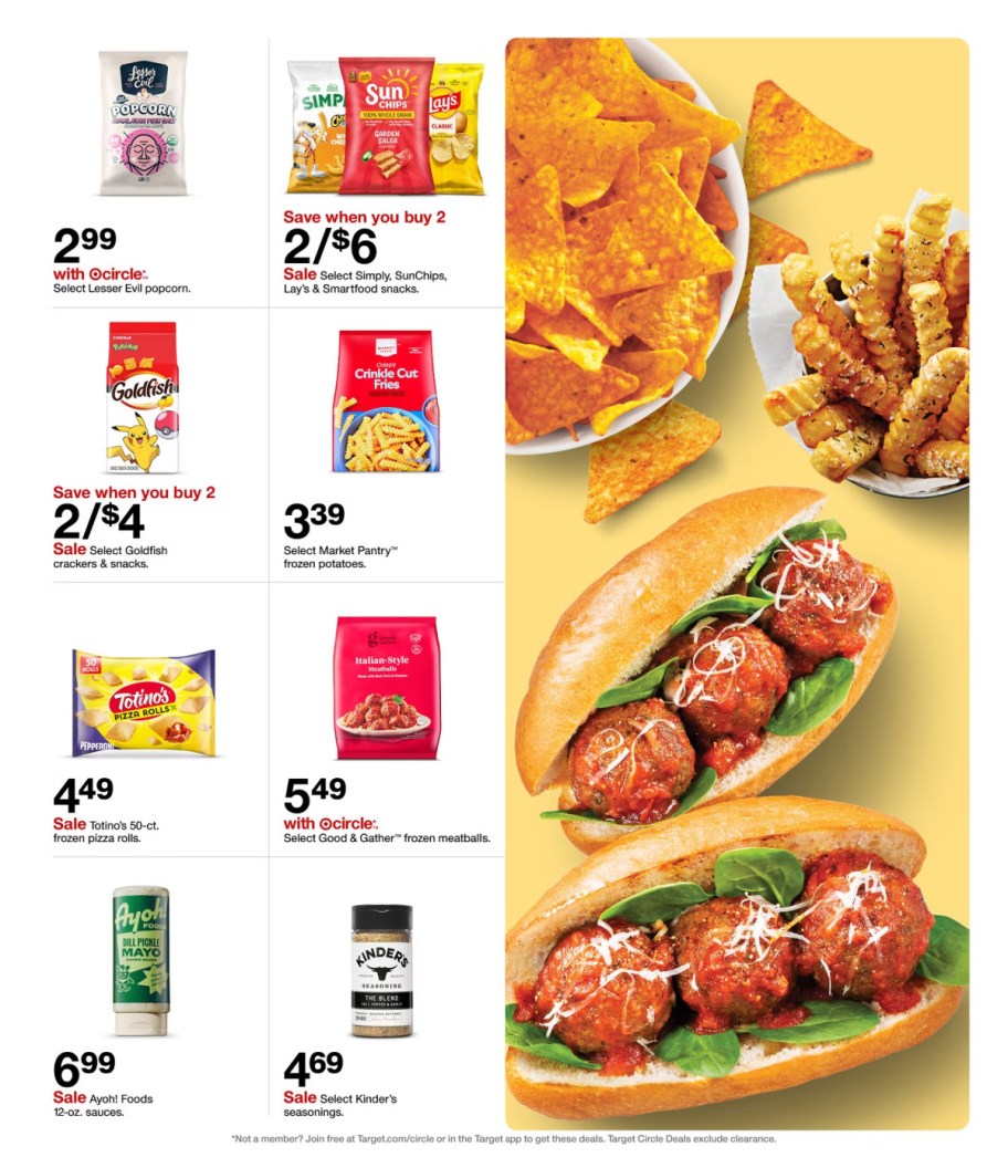 page from Target ad