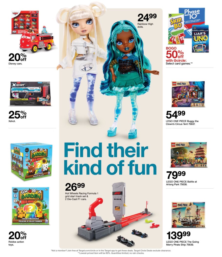 page from Target ad