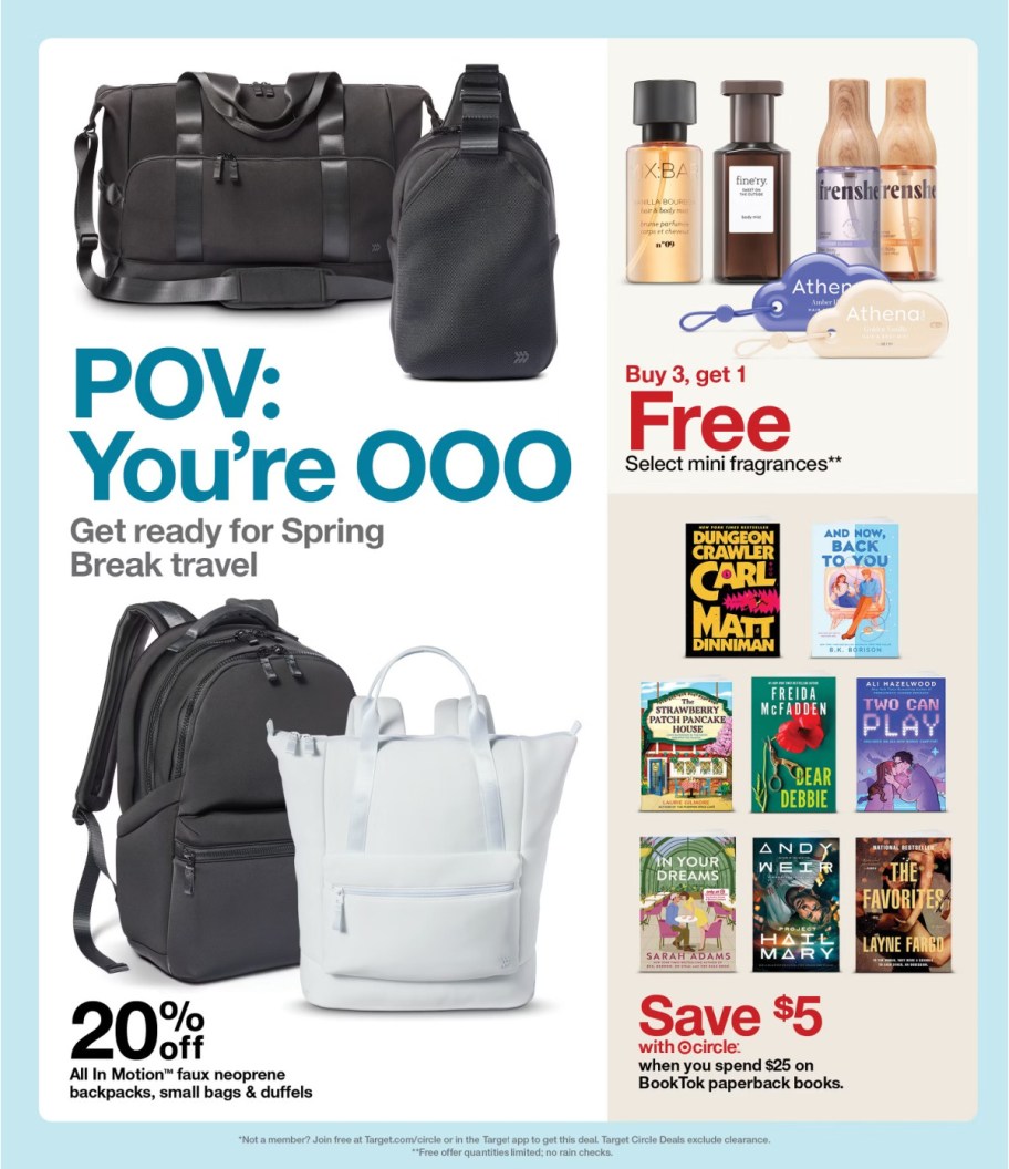 page from Target ad