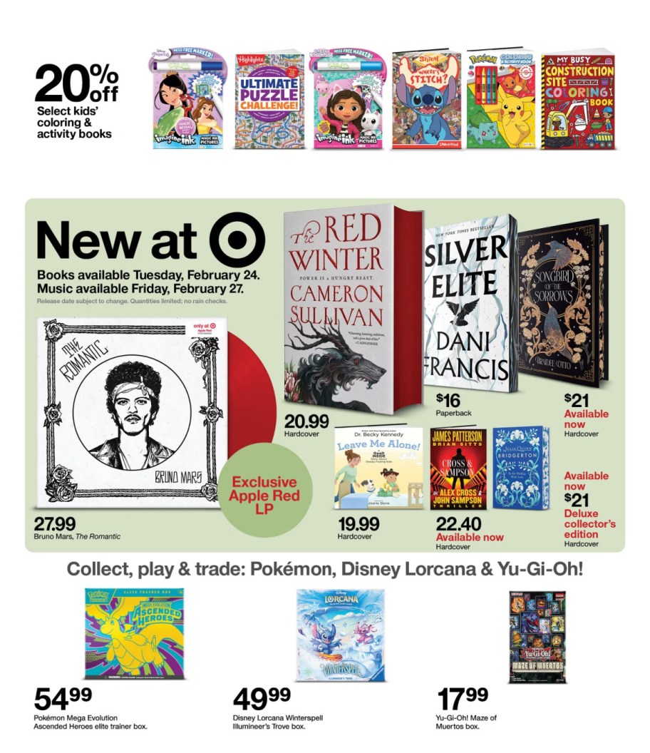 page from Target ad