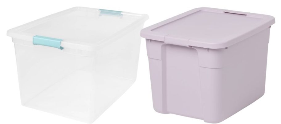 Brightroom totes in clear and lavender