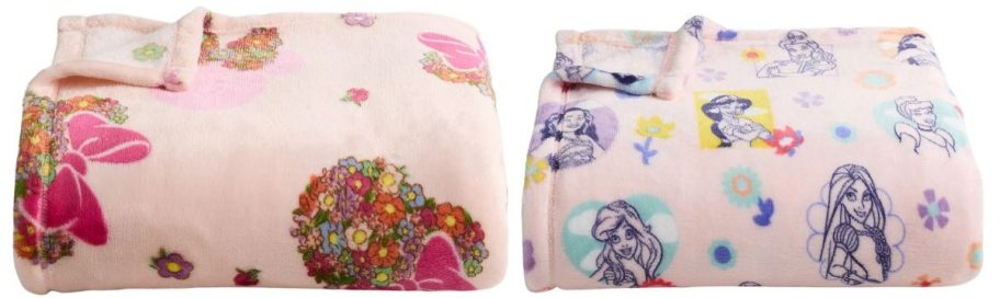 two The Big One Disney's Oversized Supersoft Printed Plush Throws