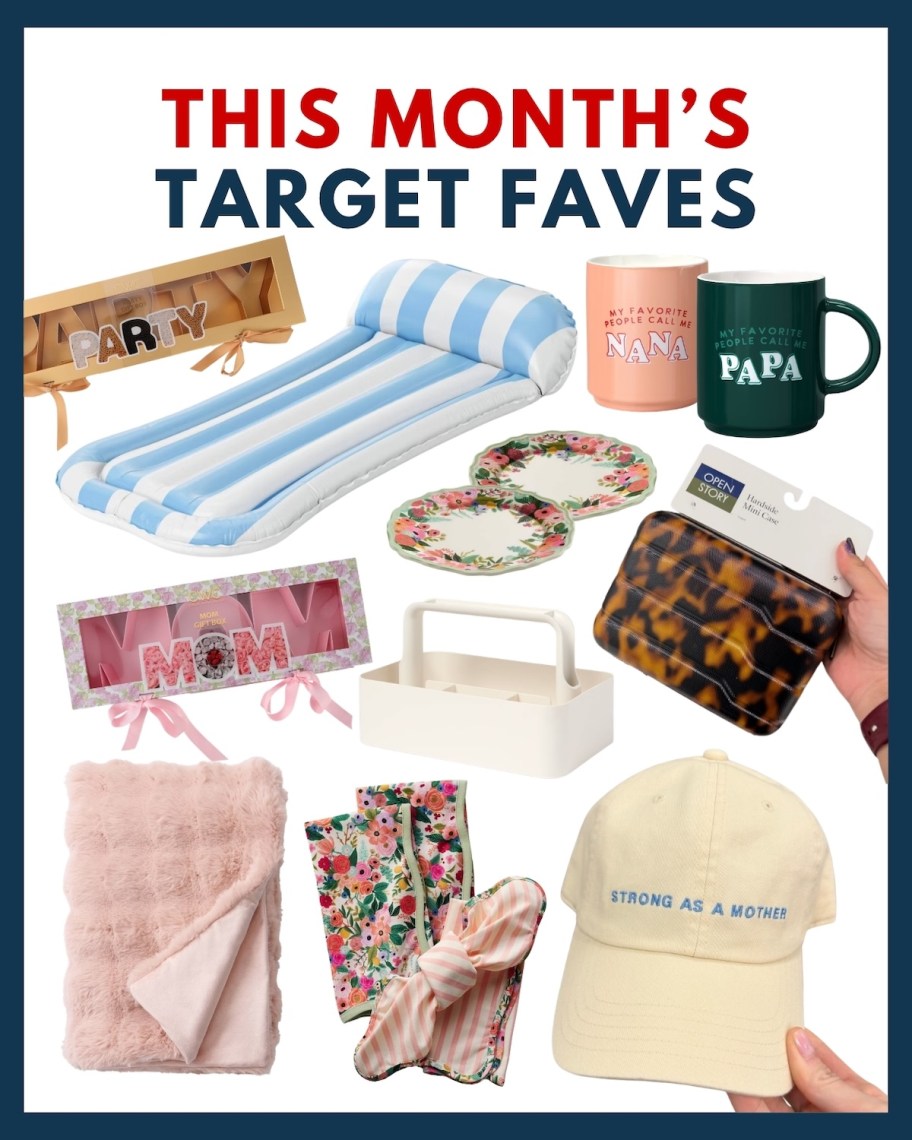 this months target faves of various products
