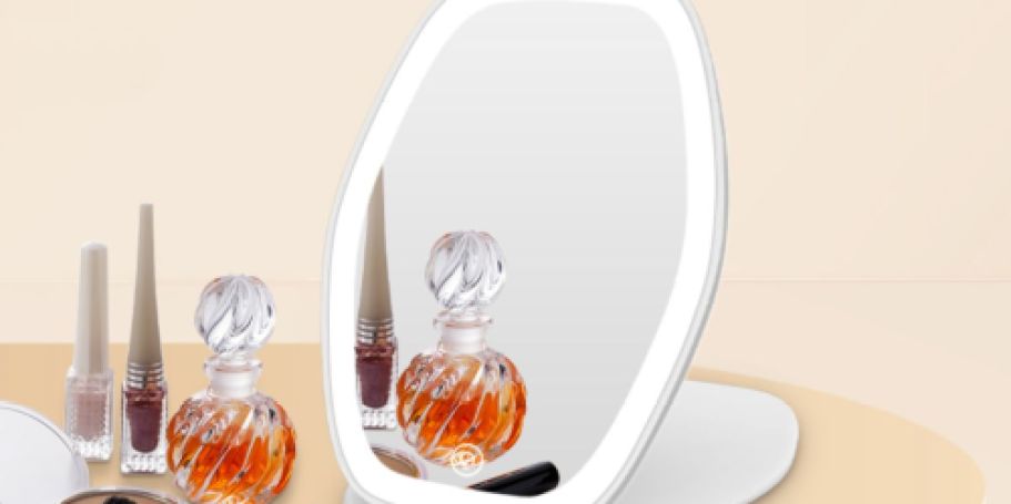 Portable Lighted Makeup Mirror Only $7.99 on Amazon