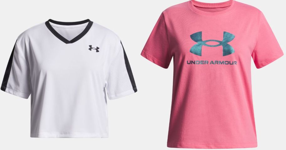 Stock images of Under Armour Girls T-Shirts
