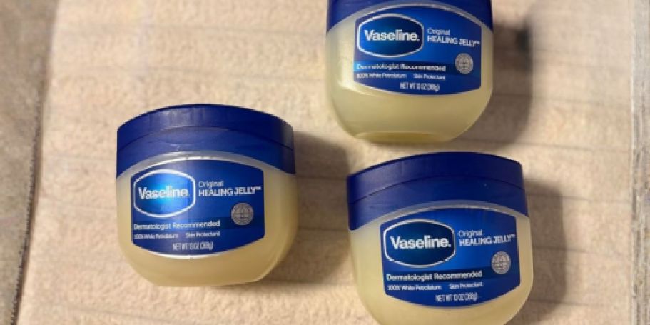 THREE Vaseline Petroleum Jelly Jars Just $7 Shipped on Amazon (Reg. $17)