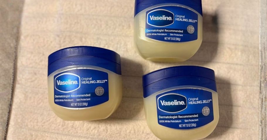 THREE Vaseline Petroleum Jelly Jars Just $7 Shipped on Amazon (Reg. $17)