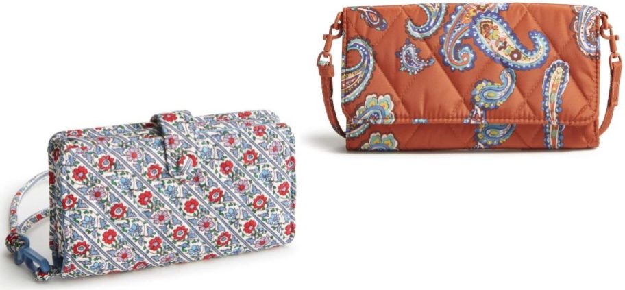 Stock images of two Vera Bradley Wristlets