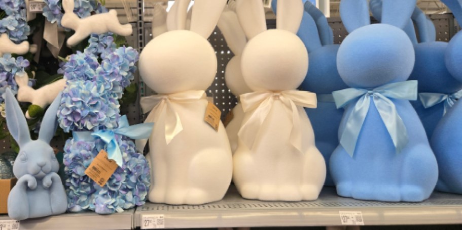 Walmart Has The Cutest Bunny Tabletop Decor & Topiaries To Decorate for Easter