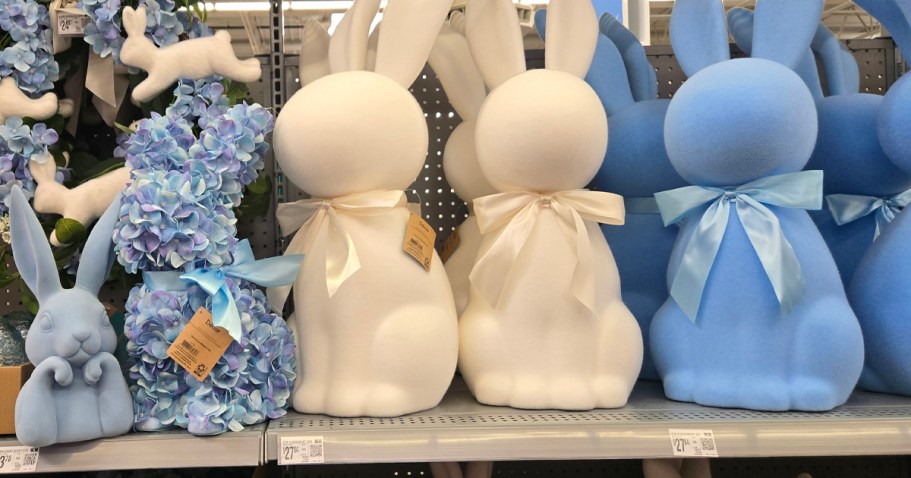 Walmart Has The Cutest Bunny Tabletop Decor & Topiaries To Decorate for Easter