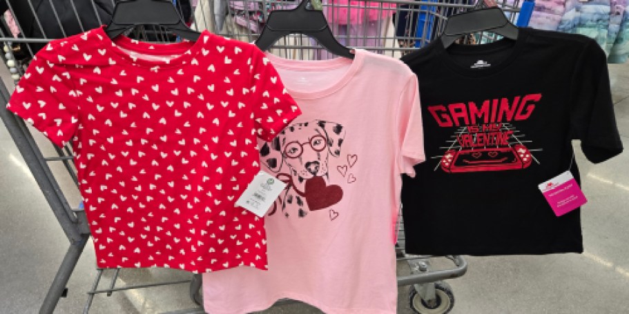 Walmart Valentine’s Day Tees & Sweatshirts from $3.50