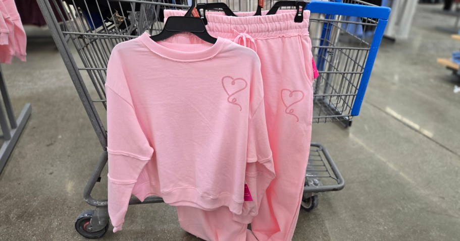 NEW Valentine’s Day Clothing Spotted at Walmart | Matching Sets & Cute Graphic Tees!