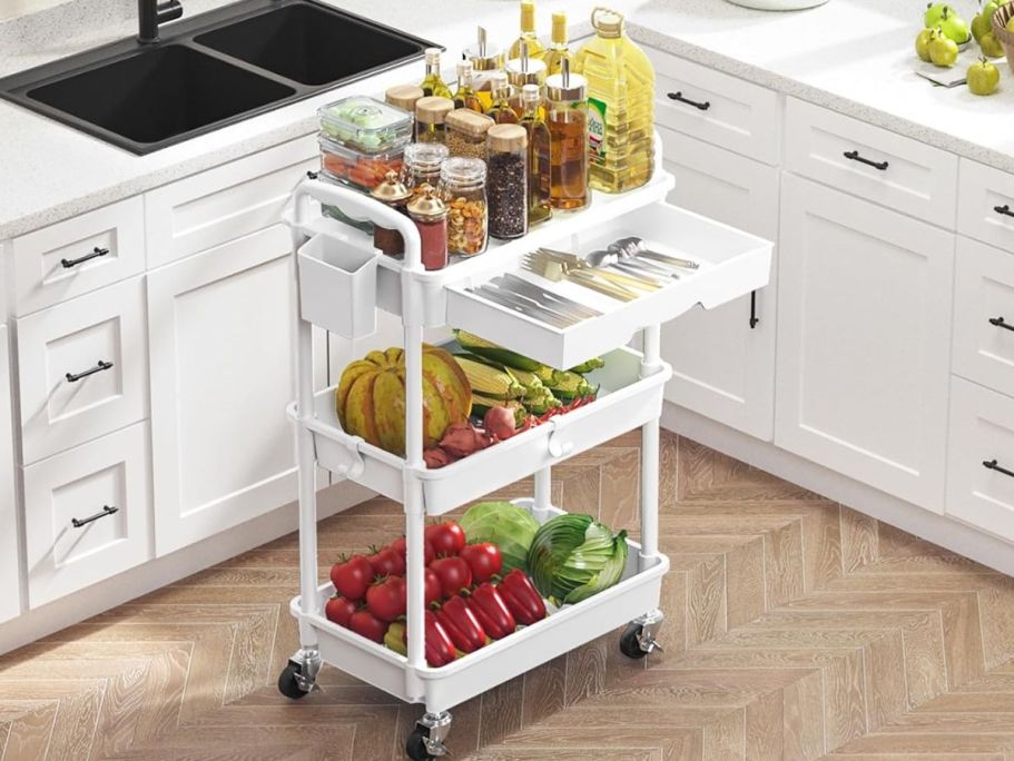 Rolling Storage Cart w/ Drawer Just $13.80 Shipped for Prime Members (Reg. $28)