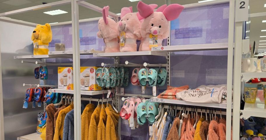 Multiple items on display from the Winnie the Pooh collection