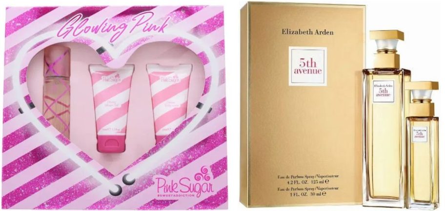 Pink Sugar and Elizabeth Arden Fifth Avenue Perfume Sets