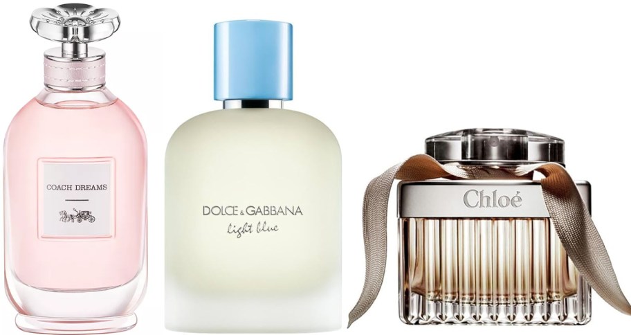 Coach, D&G, and Chloe perfumes