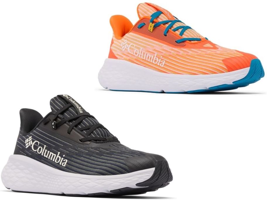 Stock images of two Columbia sneakers