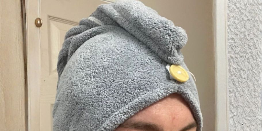 THREE Microfiber Hair Towels Only $5.99 on Amazon (Reg. $10)