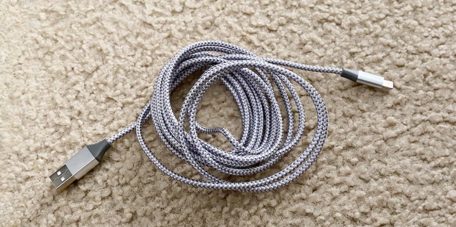 iPhone 10′ Lightning Charging Cables 3-Pack Just $3.99 on Amazon (Reg. $10)