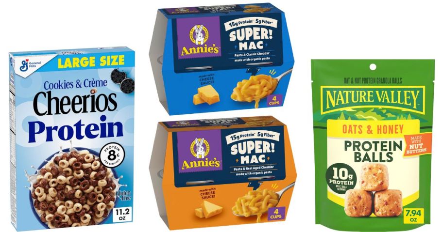 stock image of four grocery items from amazon sale