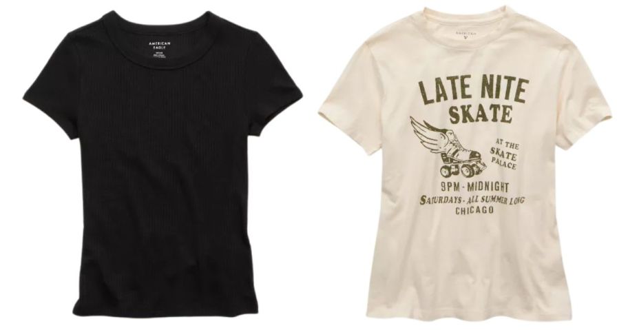 two women's american eagle tops