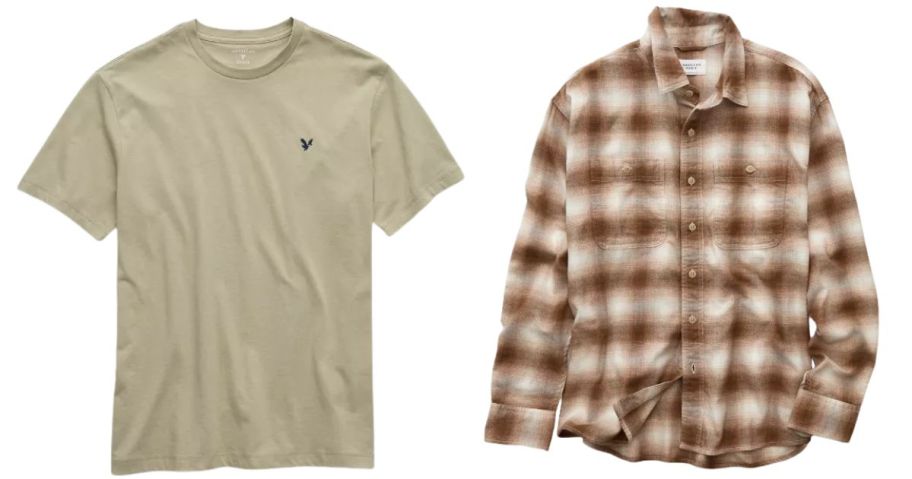 two men's american eagle tops