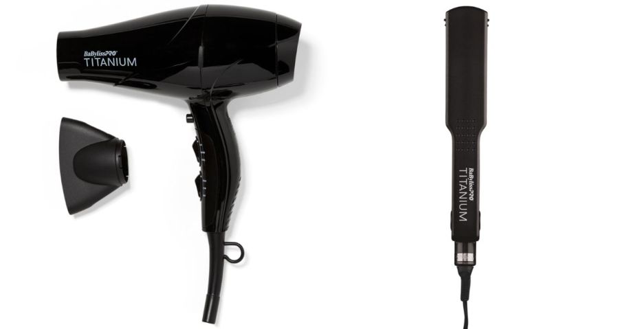 babybliss straightener and blowdryer