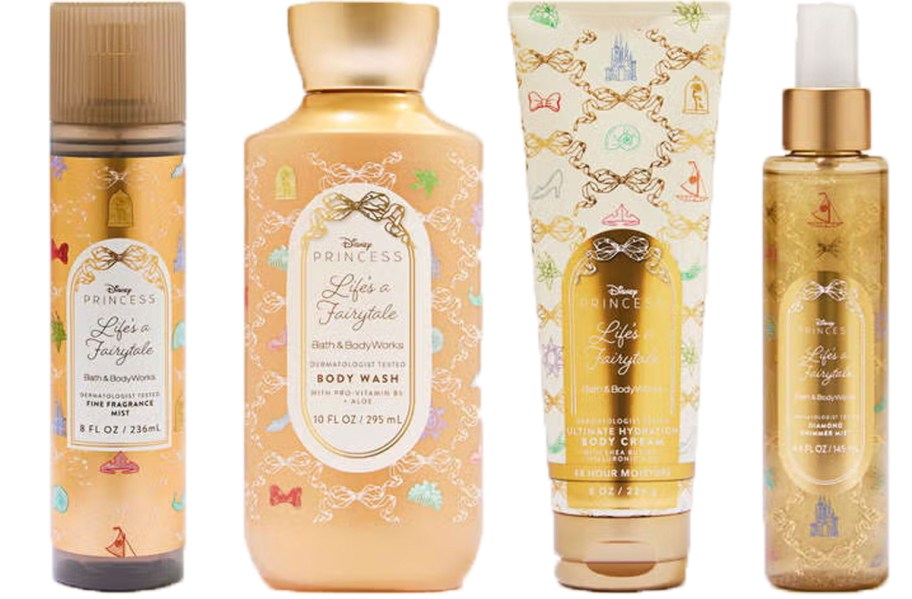 disney princess body spray and lotions 