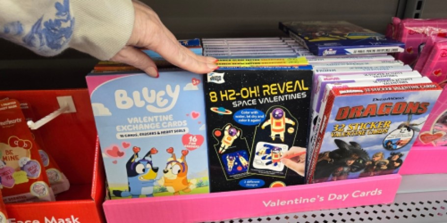 Get 50% Off Walmart Valentine’s Day Clearance | Licensed Character Card Sets, Snacks & More