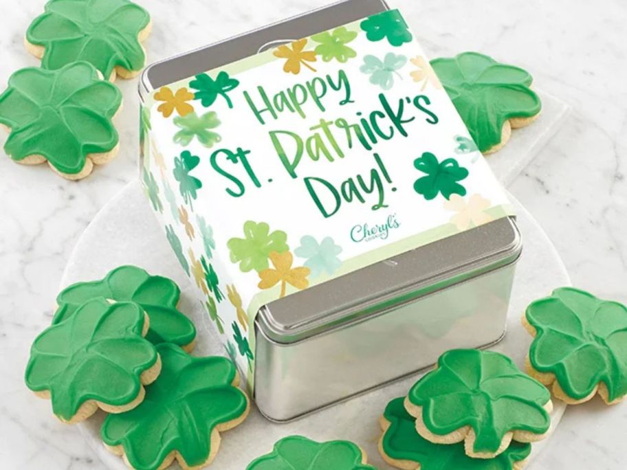 cheryl's cookies Happy St. Patrick&rsquo;s Day Mini Gift Tin