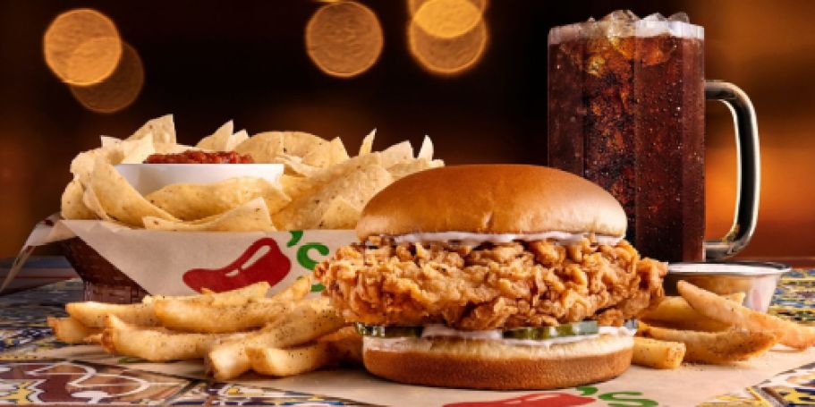 Chili’s Big Crispy Chicken Sandwich, App, & Drink Only $10.99 (Over $25 Value!)