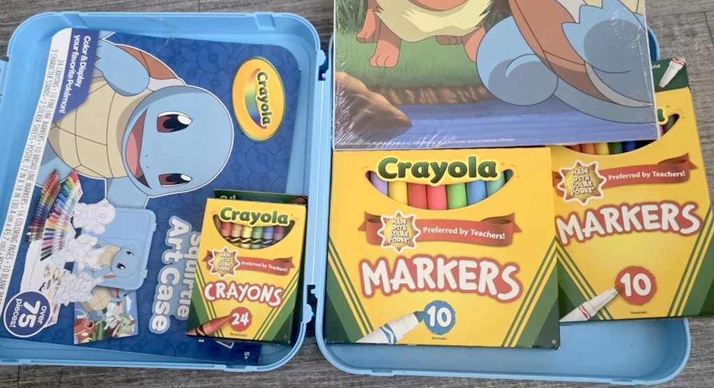 Crayola pokemon set 