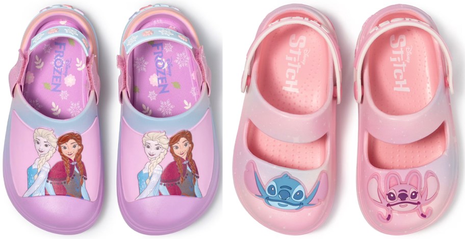 frozen and stitch clogs 
