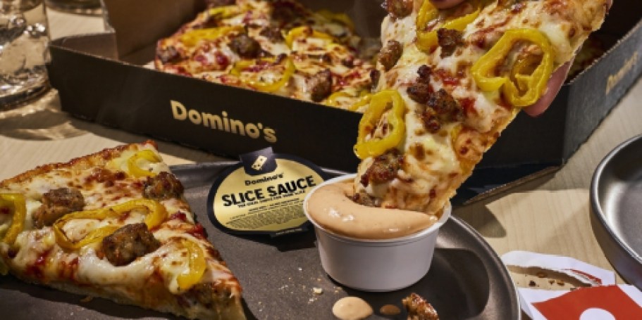 FREE Domino’s Slice Sauce w/ Pan or Stuffed Crust Pizza