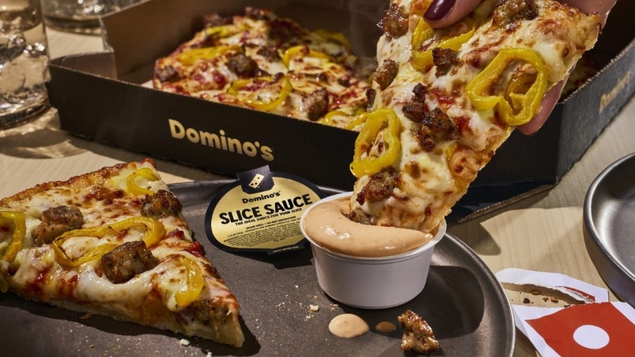 FREE Domino’s Slice Sauce w/ Pan or Stuffed Crust Pizza