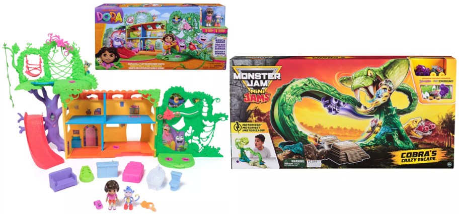dora and monster jam toys 