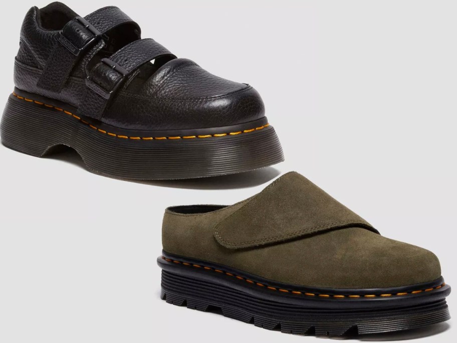 black and green dr marten shoes 