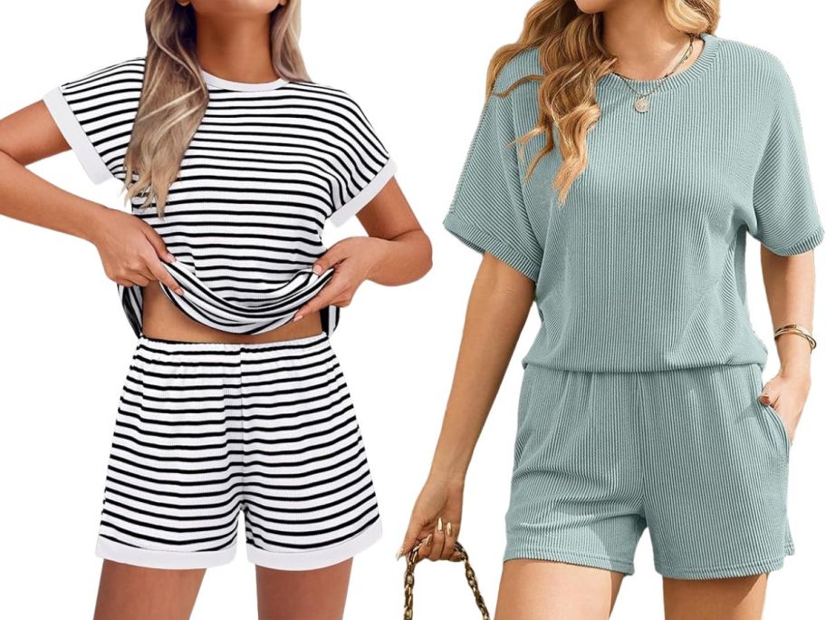 two women wearing lounge sets