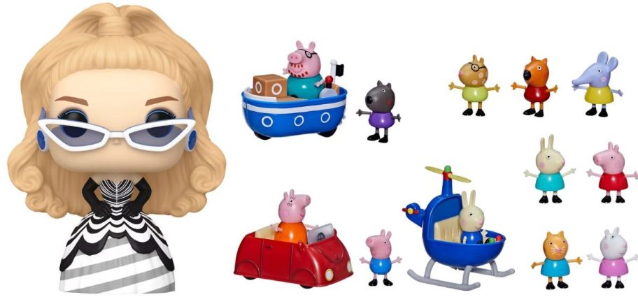 Funko 65th Anniversary Retro Barbie Vinyl Pop and Peppa Pig Away We Go w/ Peppa Set
