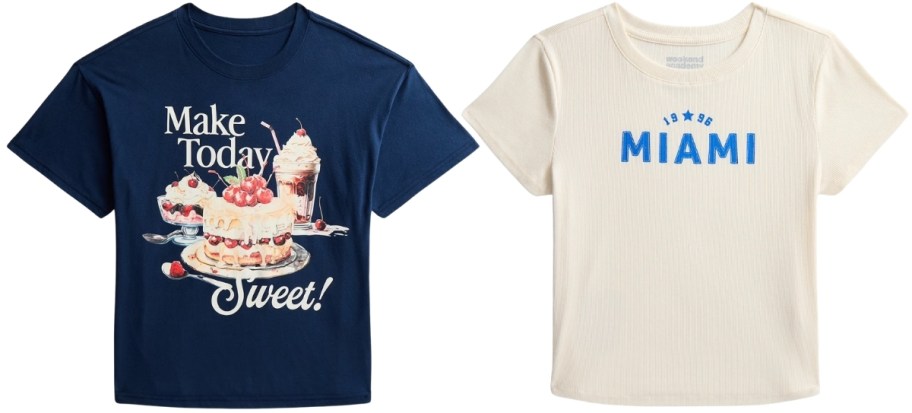 two girls graphic tees