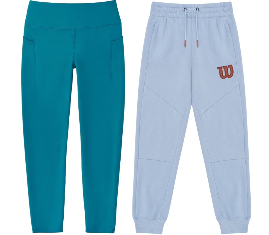 girls leggings and boys sweatpants